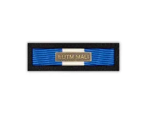 Baretka Medal EU z okuciem EUTM MALI (przypinane na pinsie)