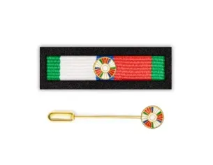 Baretka + wpinka Porcelanowy Krzyż za Zasługi dla Klubów Żołnierzy Rezerwy LOK