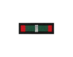 Baretka Srebrny  Medal Zasługi Łowieckiej (przypinane na pinsie)