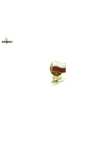 Flaga RP - przypinka do garnituru emaliowana ceramicznie - zwiększa  to odporność flagi na zniszczenie